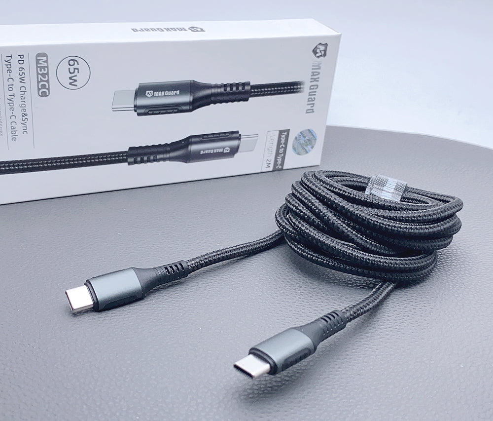 Maxguard 2m PD 65W Type-C To Type-C Cable M32CC