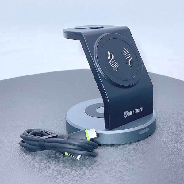 Maxguard 15W 3 In 1 Wireless Charger CW03 (for MagSafe)