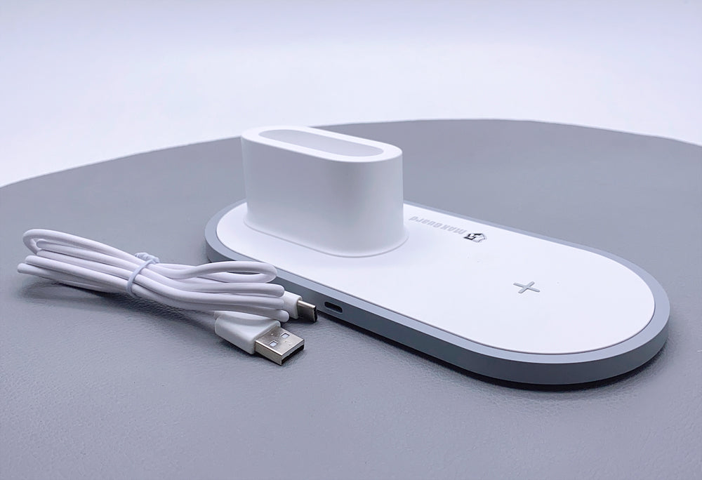 Maxguard 3 in 1 iwatch wireless charger charging station (for phone, watch, airpod pro)